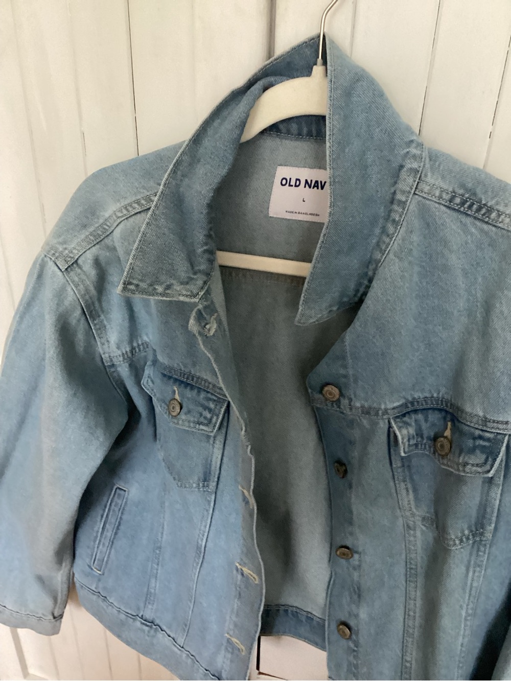 Old Navy Light Wash Denim Jacket - Pale Blue